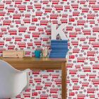 Papel De Parede Adesivo Ônibus Vermelho 349