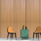 Papel De Parede Adesivo Painel Madeira Ripado Para Quarto Sal