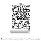 Papel De Parede Adesivo Palavras Preto 202312222