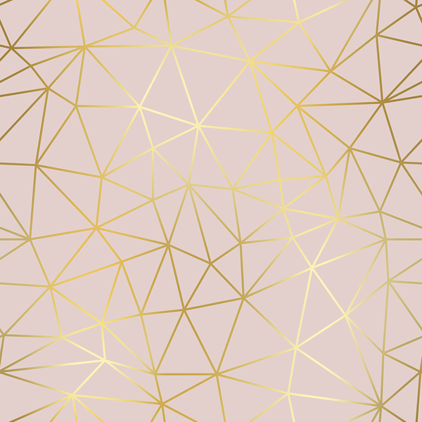 Papel De Parede Adesivo Para Sala Pirâmides Rosa Chá 3m