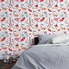 Papel De Parede Adesivo Paris Romântico N03065