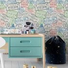 Papel De Parede Adesivo Passaporte Viagem N03070