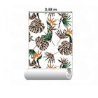 Papel De Parede Adesivo Passaro Folha N02022 0,48x2,5m