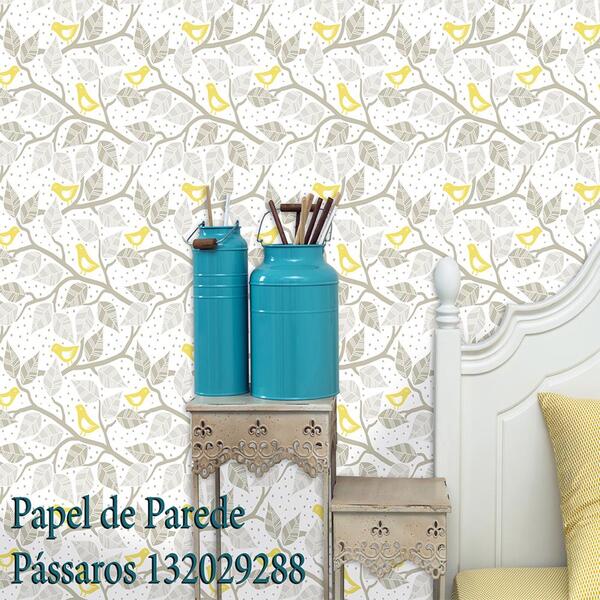 Papel De Parede Adesivo Pássaros 132029288 0,48x3,00m