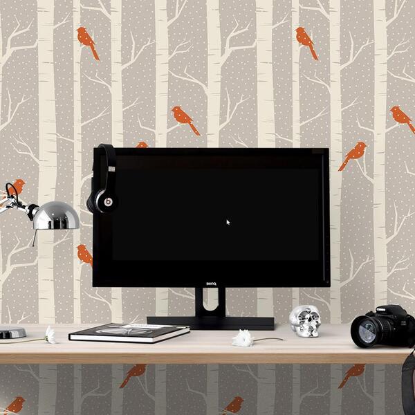 Papel De Parede Adesivo Pássaros 205145872 0,48x3,00m