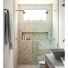 Papel De Parede Adesivo Pastilha Mesclado Bege 300x52cm