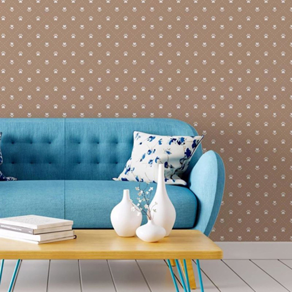 Papel De Parede Adesivo Patinhas Marrom N06176