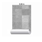 Papel De Parede Adesivo Pedra Comércio N02196