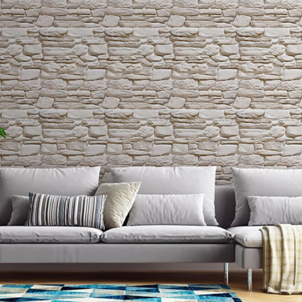 Papel De Parede Adesivo Pedras 3d Np035