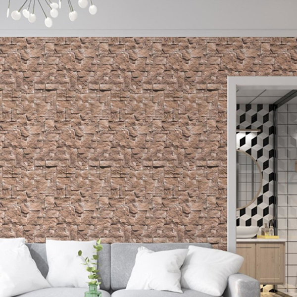 Papel De Parede Adesivo Pedras 3d Np081