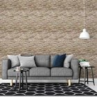 Papel De Parede Adesivo Pedras Bege 3d Np096