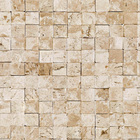 Papel De Parede Adesivo Pedras Bege Quadrados Decoraração 2,5