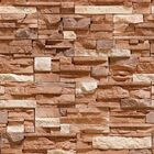 Papel De Parede Adesivo Pedras Estilo Canjiquinhas Marrom 1mx