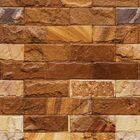 Papel De Parede Adesivo Pedras Estilo Tijolinho Marrom Bege 1