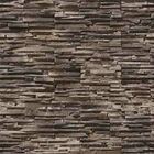 Papel De Parede Adesivo Pedras Marrom Np086