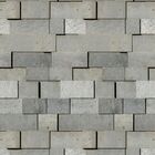 Papel De Parede Adesivo Pedras Quadradas Em Tons De Cinza 1mx