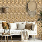 Papel De Parede Adesivo Pedras Retangulares Com Filetes 3mx50