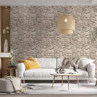 Papel De Parede Adesivo Pedras Tipo Cascalhos Decoração 10mx5