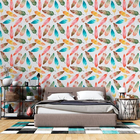 Papel De Parede Adesivo Penas Aquarela N06213