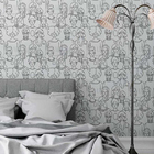 Papel De Parede Adesivo Pessoas Colorir N05228