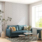 Papel De Parede Adesivo Pirâmide Craquelado Geométrico 2,80m