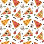 Papel De Parede Adesivo Pizza N013290