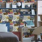 Papel De Parede Adesivo Placas 1449