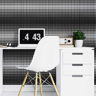 Papel De Parede Adesivo Poá Abstrato Preto N07073