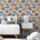 Papel De Parede Adesivo Poá Borboletas N05014