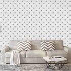 Papel De Parede Adesivo Poá Cinza 758103