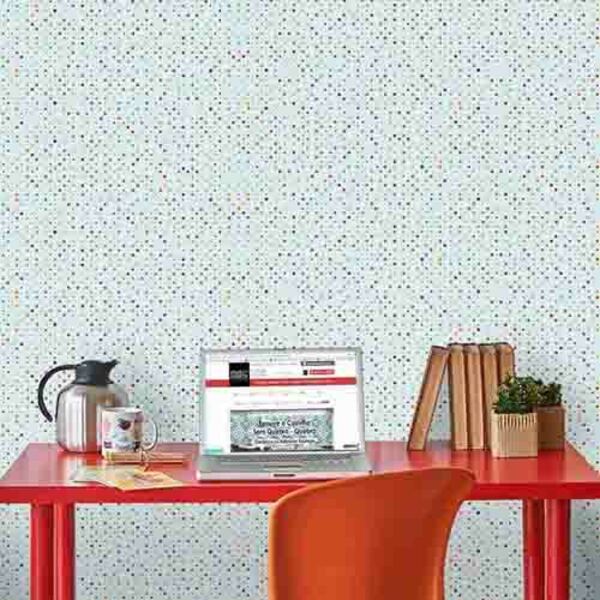 Papel De Parede Adesivo Poá Colorido 210207