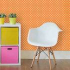 Papel De Parede Adesivo Poá Laranja 625