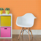 Papel De Parede Adesivo Poá Laranja 625