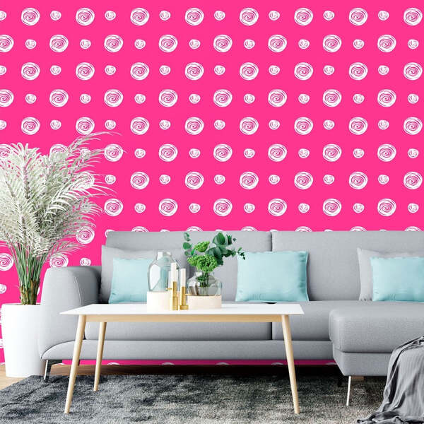 Papel De Parede Adesivo Poá Moderno N015106 0,58x3,00m