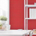 Papel De Parede Adesivo Poá Vermelho 623