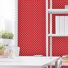 Papel De Parede Adesivo Poá Vermelho 623