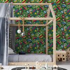 Papel De Parede Adesivo Pop Art Verde N05015