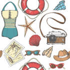 Papel De Parede Adesivo Praia Férias N015195 0,58x3,00m