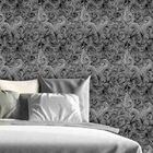 Papel De Parede Adesivo Preto E Branco 0306
