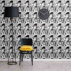 Papel De Parede Adesivo Preto Pessoas Jovem 0512