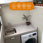 Papel De Parede Adesivo Pvc Tecido Sarja Peletizada Bege Clar