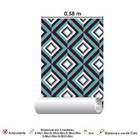 Papel De Parede Adesivo Quadrados 0249