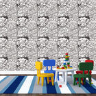 Papel De Parede Adesivo - Quadrinhos - Gibi - Preto - 145ppi