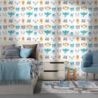 Papel De Parede Adesivo Quarto De Bebê Animais Fofinhos 10mx5
