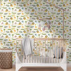 Papel De Parede Adesivo Quarto De Bebê Animais Selvagens 12mx
