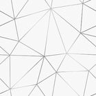 Papel De Parede Adesivo Quarto Sala Branco Prata Lavável 15m