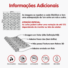 Papel De Parede Adesivo Que Imita Tijolo Marrom Decoração 3mx