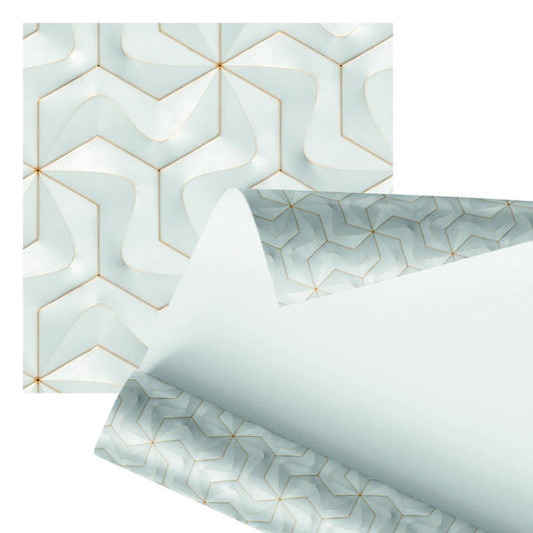 Papel De Parede Adesivo Relevo Branco E Dourado 3d 2,80m