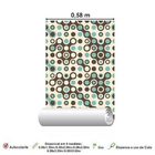 Papel De Parede Adesivo Retrô 0153