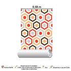 Papel De Parede Adesivo Retrô 0163